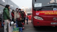 Hà Nội: Hỗ trợ xe đưa 1.400 công nhân về quê đón Tết Nguyên đán 2018
