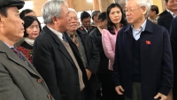 Tổng Bí thư Nguyễn Phú Trọng tiếp xúc cử tri quận Ba Đình và Tây Hồ, Hà Nội