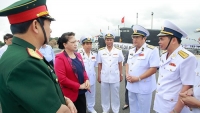 Chủ tịch Quốc hội Nguyễn Thị Kim Ngân thăm các đơn vị Hải quân 