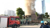 Hà Nội: Cháy lớn trên phố Trung Kính, một người tử vong
