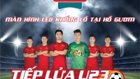 Cỗ vũ đội tuyển U23 Việt Nam với màn hình LED khổng lồ