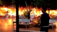Lạng Sơn: Cháy dữ dội tại khu đền Mẫu ngày mùng 5 Tết