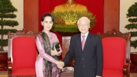 Lãnh đạo Đảng, Quốc hội tiếp Cố vấn Nhà nước Myanmar