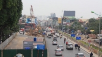 Hà Nội: Rào chắn, phân luồng giao thông phục vụ xây dựng cầu vượt nút giao An Dương - Thanh Niên