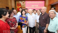 Tổng Bí thư tiếp xúc cử tri quận Ba Đình, Hoàn Kiếm