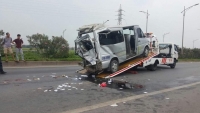 Tai nạn kinh hoàng trên tuyến cao tốc Hà Nội - Bắc Giang khiến 2 người tử nạn
