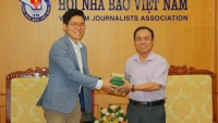 Đoàn nhà báo trẻ Hàn Quốc thăm và làm việc với Hội Nhà báo Việt Nam