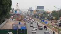 Hà Nội: Gia hạn thời gian phương án phân luồng giao thông phục vụ xây dựng cầu vượt nút giao An Dương - Thanh Niên