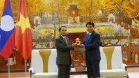 Chủ tịch UBND TP Hà Nội và Phó Thủ tướng Lào chia sẻ kinh nghiệm giải quyết khiếu nại tố cáo