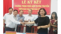 Báo Sài Gòn Giải phóng và Tỉnh ủy Bến Tre ký kết hợp tác thông tin - truyền thông