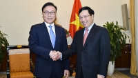 Phó Thủ tướng Phạm Bình Minh tiếp Tổng lãnh sự danh dự Việt Nam tại Busan - Gyeongnam