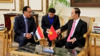 Chủ tịch nước Trần Đại Quang hội kiến Thủ tướng Ai Cập Madbouly