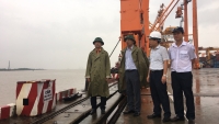 Cục trưởng Cục Hàng hải Việt Nam kiểm tra công tác phòng chống cơn bão số 4 tại Hải Phòng