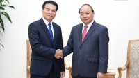 Thủ tướng tiếp Bộ trưởng, Chủ nhiệm Văn phòng Phủ Thủ tướng Lào Phet Phomphiphak