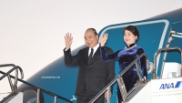 Thủ tướng Nguyễn Xuân Phúc cùng Đoàn đại biểu cấp cao Việt Nam đã đến Tokyo, Nhật Bản
