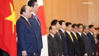 Thủ tướng Shinzo Abe chủ trì lễ đón trọng thể Thủ tướng Nguyễn Xuân Phúc