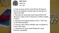 Apple phát hành iOS 12.0.1 sửa lỗi sạc pin