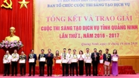 Trao 43 giải Cuộc thi Sáng tạo dịch vụ tỉnh Quảng Ninh lần thứ nhất