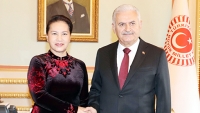 Chủ tịch Quốc hội Nguyễn Thị Kim Ngân hội đàm với Chủ tịch Quốc hội Thổ Nhĩ Kỳ Binali Yildirim