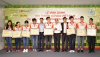 Nam A Bank thưởng 20.000USD cho đội tuyển Cờ vua Việt Nam tại Olypiad 2018