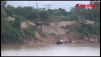 Huyện Thanh Chương (Nghệ An): Cát tặc vô tư đục khoét sông Lam khiến người dân bức xúc 