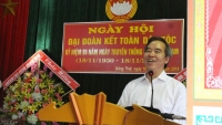 Trưởng ban Kinh tế Trung ương Nguyễn Văn Bình dự Ngày hội Đại đoàn kết toàn dân tộc tại Hà Tĩnh