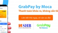 Ví điện tử GrabPay by Moca đã kết nối với chủ thẻ ghi nợ nội địa SHB