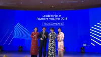 Techcombank dẫn đầu thị trường về doanh số thanh toán qua thẻ visa tại Việt Nam