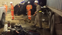 Hai xe tông nhau trong hầm Hải Vân, giao thông Bắc – Nam tê liệt