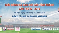 Ngày mai, khởi tranh Giải bóng đá báo chí các tỉnh thành lần thứ IV
