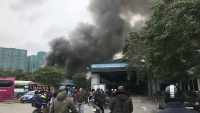 Hà Nội: Cháy lớn sát trụ sở Liên đoàn bóng đá Việt Nam