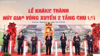 Thủ tướng dự Lễ khành thành nút giao vòng xuyến 2 tầng Chu Lai