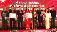Hà Nội trao giải báo chí về xây dựng Đảng, phát triển văn hóa