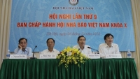 Thông báo Hội nghị Ban Chấp hành Hội Nhà báo Việt Nam lần thứ 9 khóa X