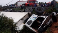 Quảng Trị: Xe tải lật nhào, 1 người tử vong 2 người bị thương nặng