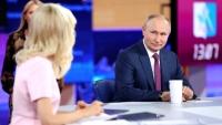 Ông Putin nói về Ukraine, Biển Đen và vắc xin trong cuộc trả lời phỏng vấn thường niên