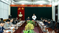 Đoàn công tác Hội Nhà báo Việt Nam làm việc với Tỉnh ủy Cao Bằng