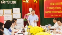 Bí thư Thành ủy Hà Nội làm việc quận Bắc Từ Liêm