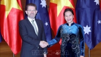 Chủ tịch Quốc hội Nguyễn Thị Kim Ngân chủ trì Lễ đón Chủ tịch Thượng viện Australia Scott Ryan