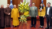 Giáo hội Phật giáo Việt Nam TP Hà Nội chúc Tết Lãnh đạo Thành phố