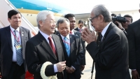 Tổng Bí thư, Chủ tịch nước bắt đầu chuyến thăm cấp nhà nước Vương quốc Campuchia