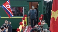 Những hình ảnh đầu tiên của ông Kim Jong-un tại ga Đồng Đăng, Lạng Sơn