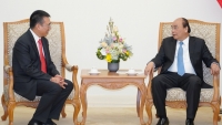 Thủ tướng Nguyễn Xuân Phúc tiếp Chủ tịch Ủy ban Hợp tác Kinh tế Nhật Bản - Mekong