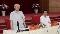Tổng Bí thư, Chủ tịch nước làm việc với lãnh đạo chủ chốt tỉnh Kiên Giang