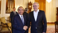 Thủ tướng Nguyễn Xuân Phúc hội kiến Chủ tịch Hạ viện Romania Liviu Dragnea