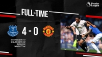 Thua đậm Everton, Manchester United gặp khó trong cuộc đua top 4