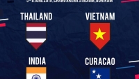 King's Cup 2019: Duyên nợ Việt Nam và Thái Lan, Ấn Độ chạm trán ẩn số Curacao