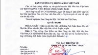 Thông báo của Hội Nhà báo Việt Nam về việc xóa tên hội viên đối với ông Lê Hoàng Anh Tuấn