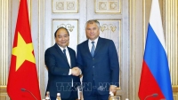 Thủ tướng Nguyễn Xuân Phúc hội kiến Chủ tịch Đuma quốc gia Nga