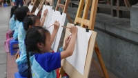 Nhiều ước nguyện ý nghĩa từ cuộc thi vẽ tranh quốc tế “Em yêu Hà Nội - Thành phố vì hòa bình”